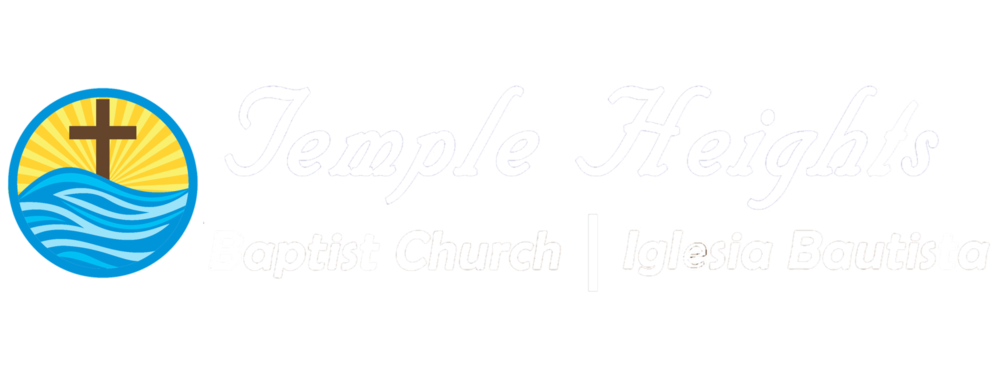 Church Logo Horizontal Transparent White Big Lettering